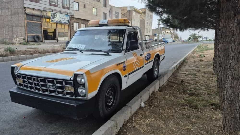 حمل خودرو تصادفی با یدک‌کش نیسان تاکستان